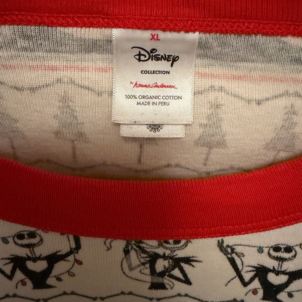 Hanna Andersson The Nightmare Before Christmas Fair Isle Long John pajama top XL - Picture 2 of 4
